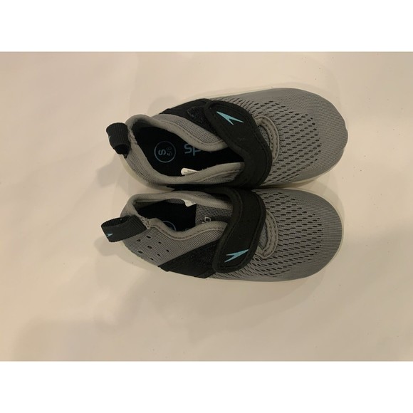 Speedo Kids Water Shoes Toddler Unisex Hybrid Small 5/6 Gray - Picture 6 of 8